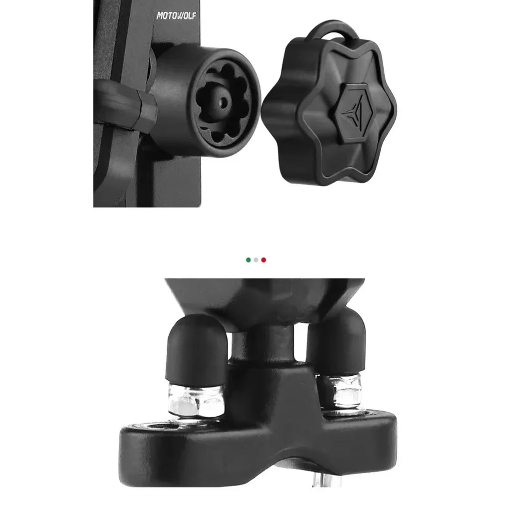 Motorcycle Universal Phone Holder Anti-Vibration Mount Without Charger_6