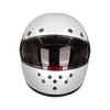 SMK Retro Solid Full Face Motorbike Helmet White GL130_3