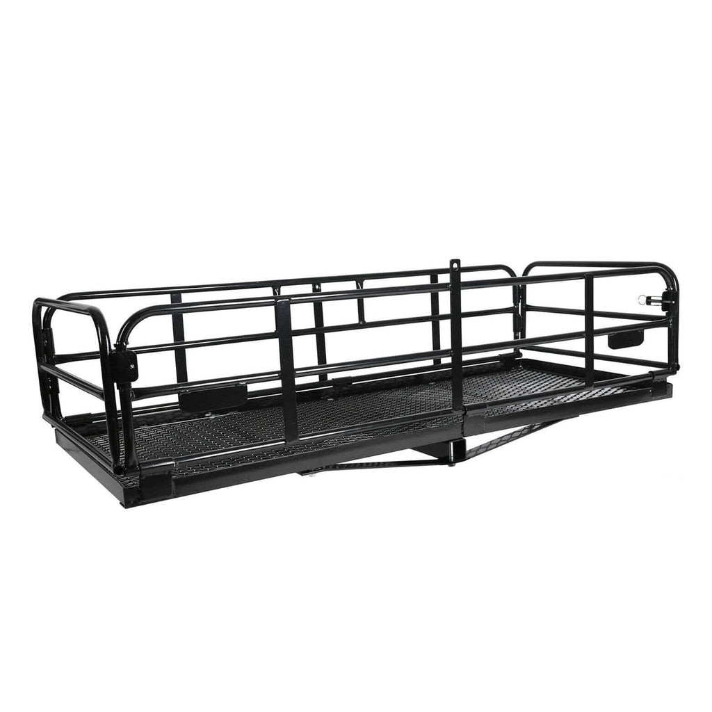 Fold Up Hitch Cargo Carrier Heavy Duty 60"x24"x14" Rack_3