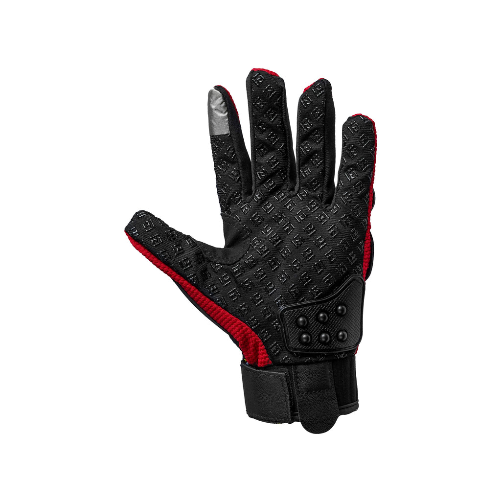 Ebiker Pair of Full Finger Protector Bike Rider's Gloves Red_3