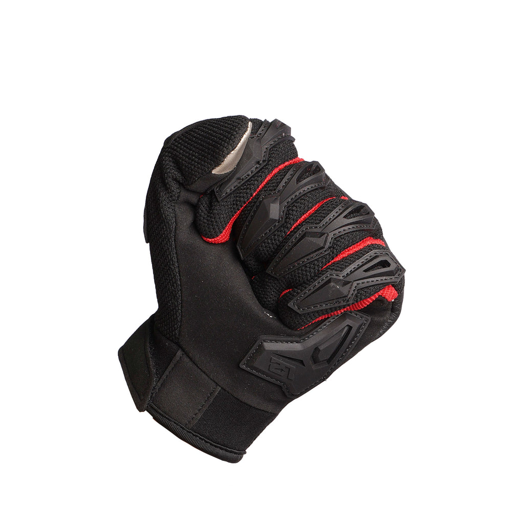 RS SPURTT RS02 Breathable Mesh Motorcycle Gloves (Red)_3