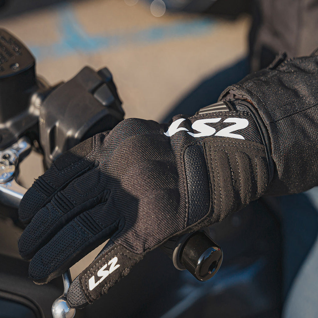 LS2 Silva Mesh Motorcycle  Breathable TPU Knuckle, Touchscreen Gloves_3