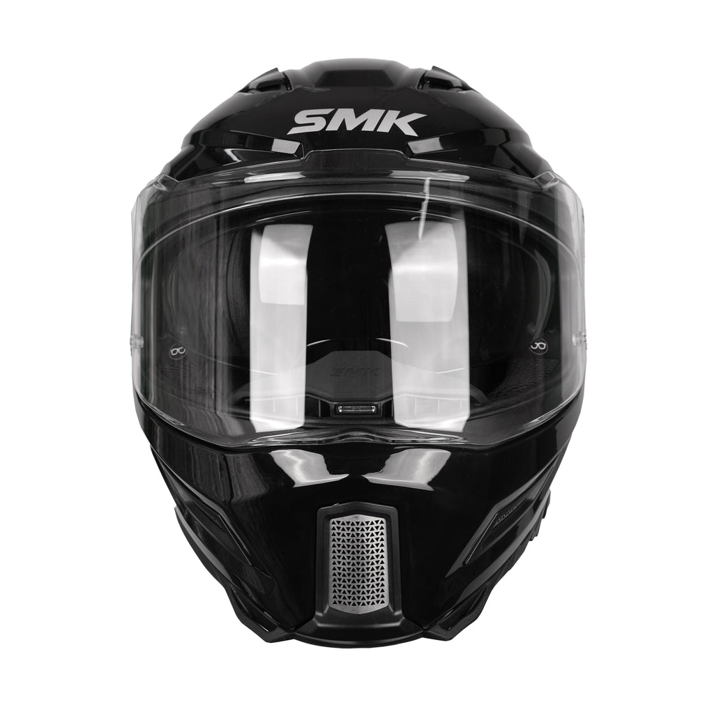 SMK Bionic Adult Solid Black GL 200 Full Face DOT & ECE Certified Helmet _3