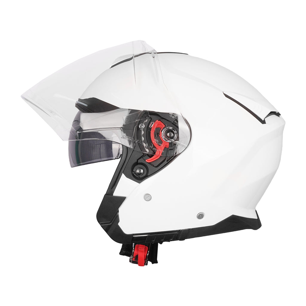 SMK GTJ Solid GL 100 Open Face Helmet with Dual Shell & Sun Visor_3