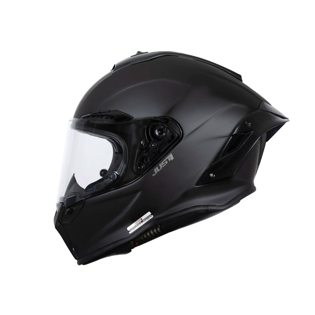 JUST1 J-GPRF Solid Black Matte Carbon Full Face Racing Helmet_3