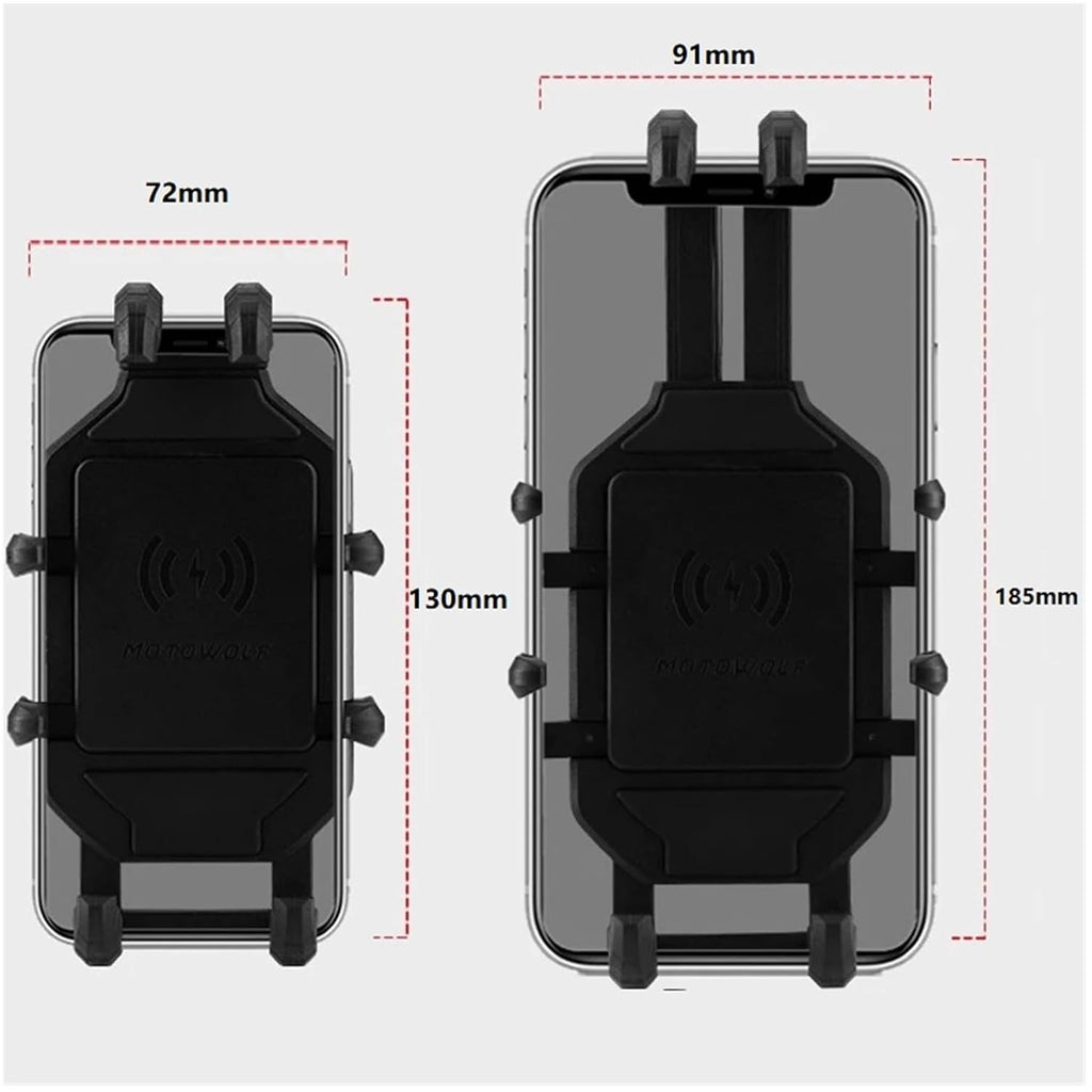 Motowolf Universal Motorcycle Phone Holder With Charger_3