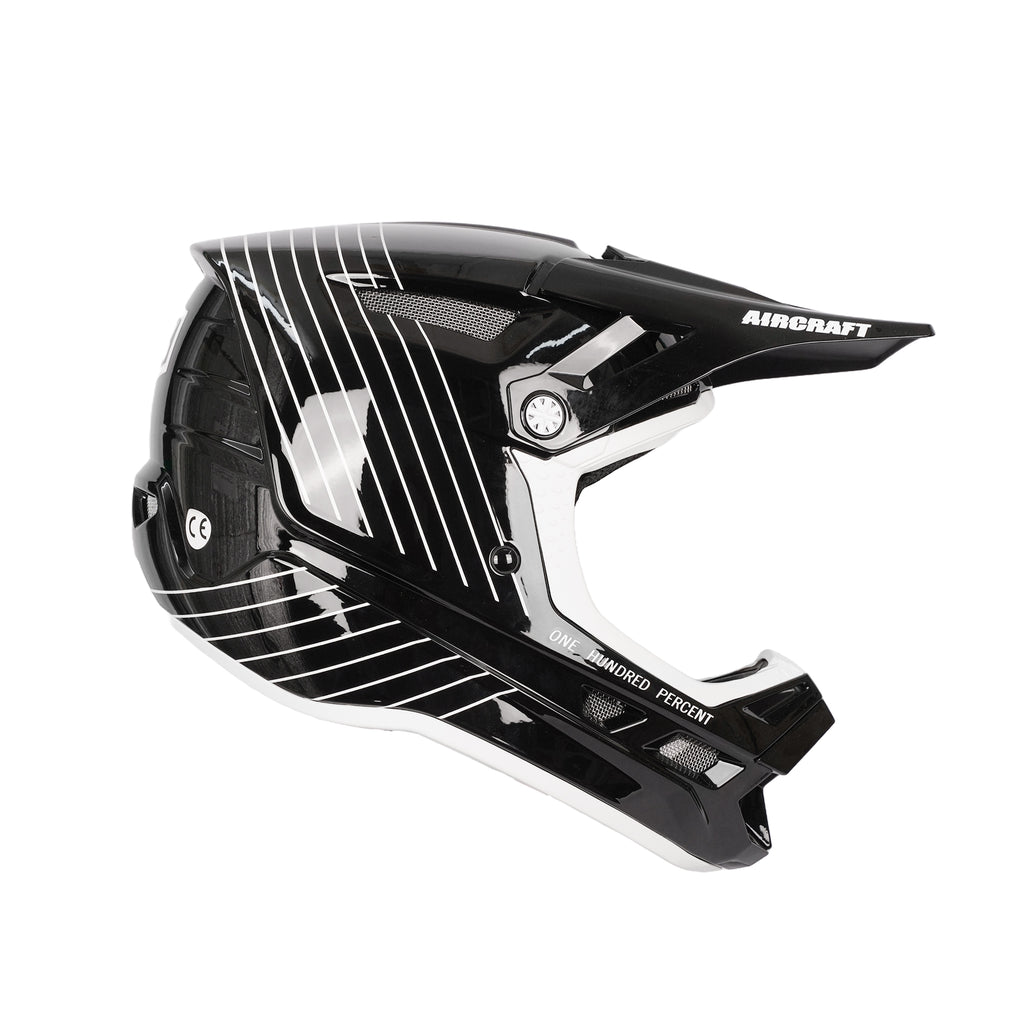 100% Aircraft Black Silo MTB Helmet Composite, Lightweight & Ventilated_4