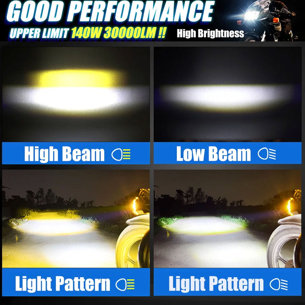 SYC-120W Dual Color Motorcycle LED Spotlight_4