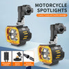 JRY-22 Professional Motorcycle LED Auxiliary Dual Color Light_4