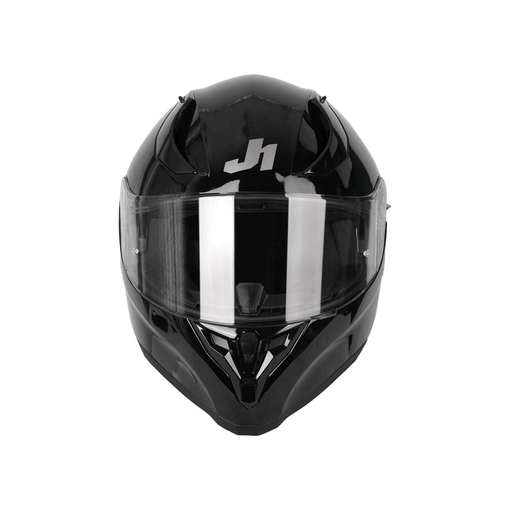 JUST1 J-GPR H128 Solid Glossy Black Full Face Carbon Racing Helmet_4