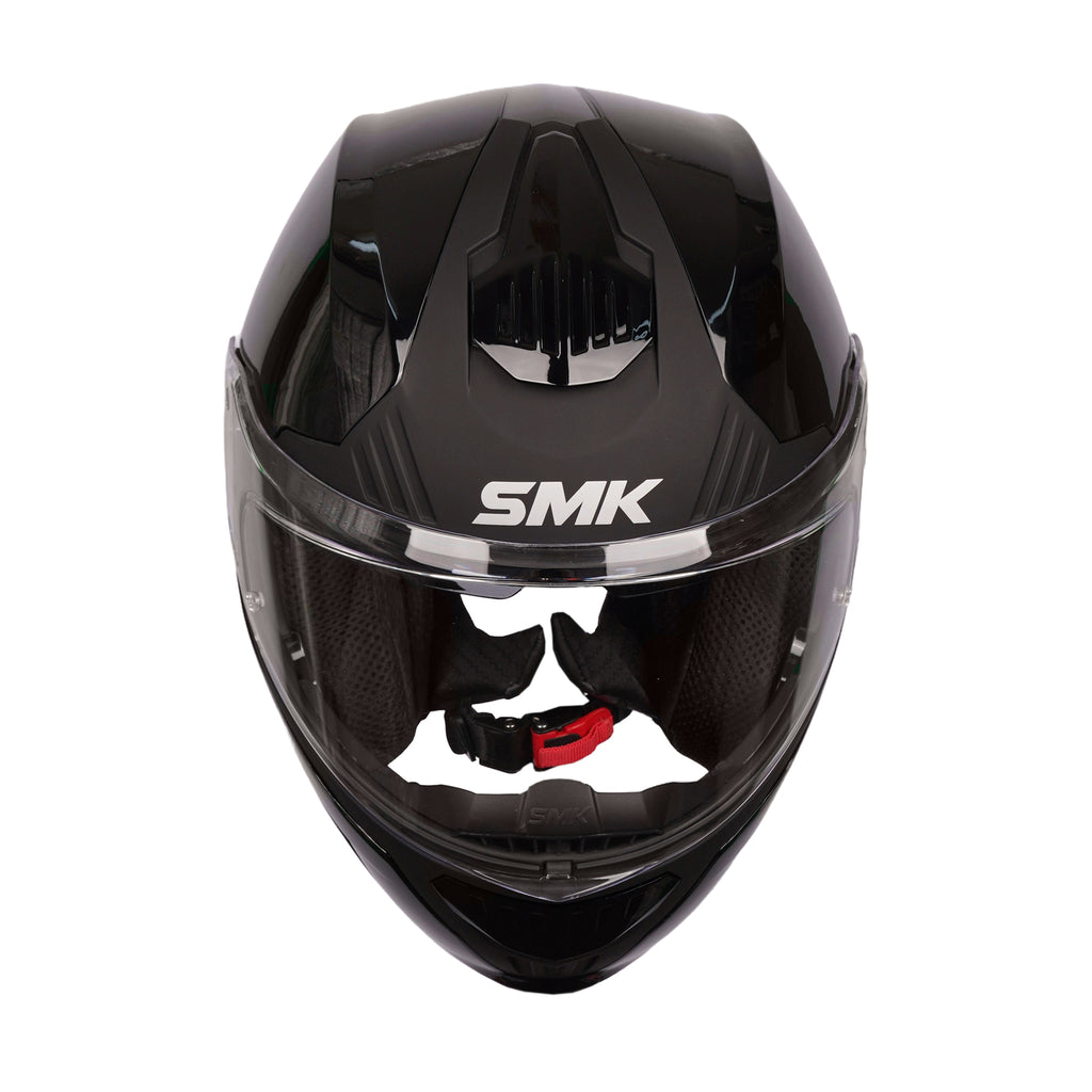 SMK Gullwing Solid Flip Up Motorcycle Helmet Gloss Black GL 200_4