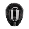SMK Agnar Solid GL 200 Full Face Helmet Gloss Black, Dual Visor_5