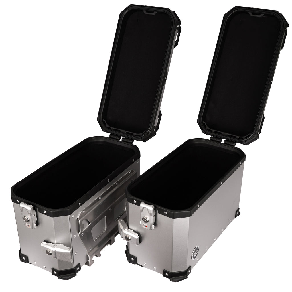 COOCASE X4-J2 SILVER 28L Motorbike Tail Storage Box (1 Pair)_6