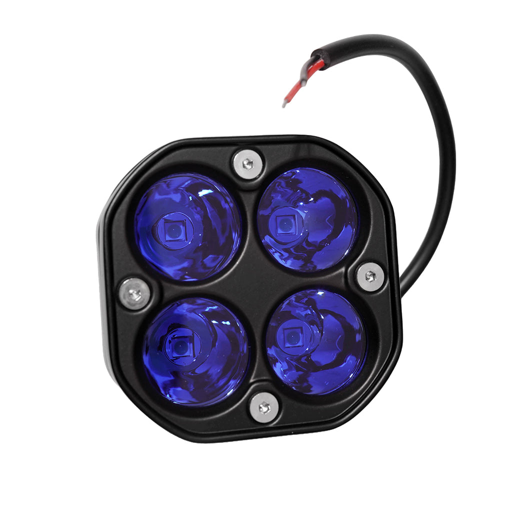 TBS Blue LED Motorcycle Waterproof 12V Spot Lamp 9-32V High Power Light_4