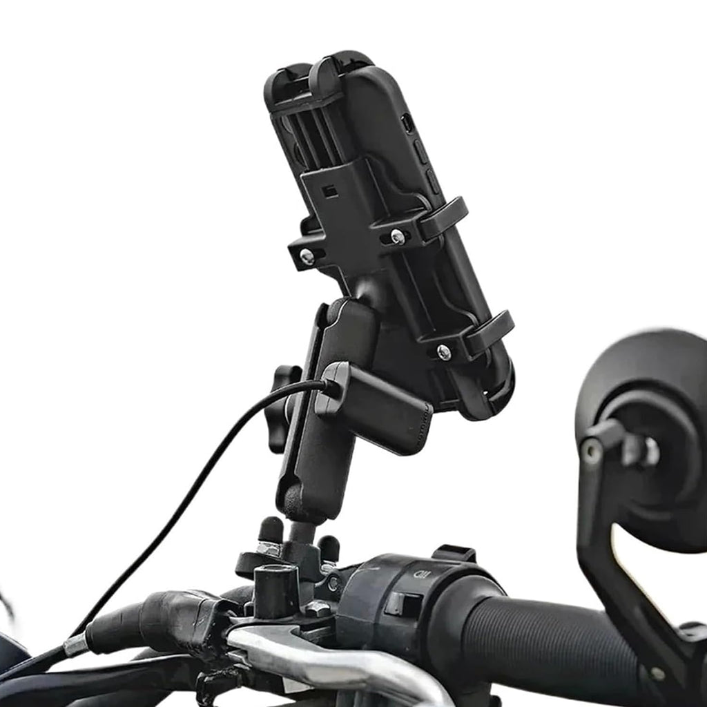 Motowolf Motorcycle Phone Holder 360° Rotatable, Anti-Vibration, No Charger_4