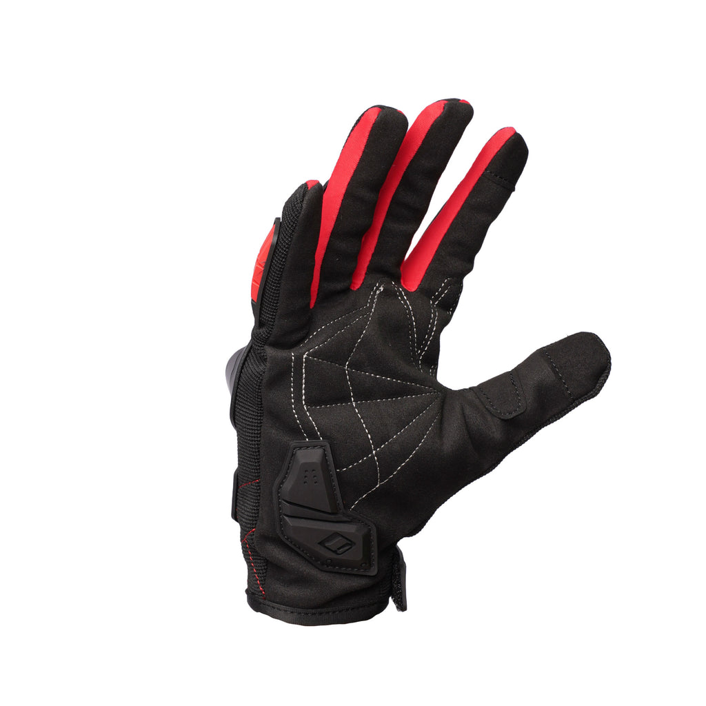ONES AGAIN MG-14 Full Finger Riding Gloves (Black / Red)_5