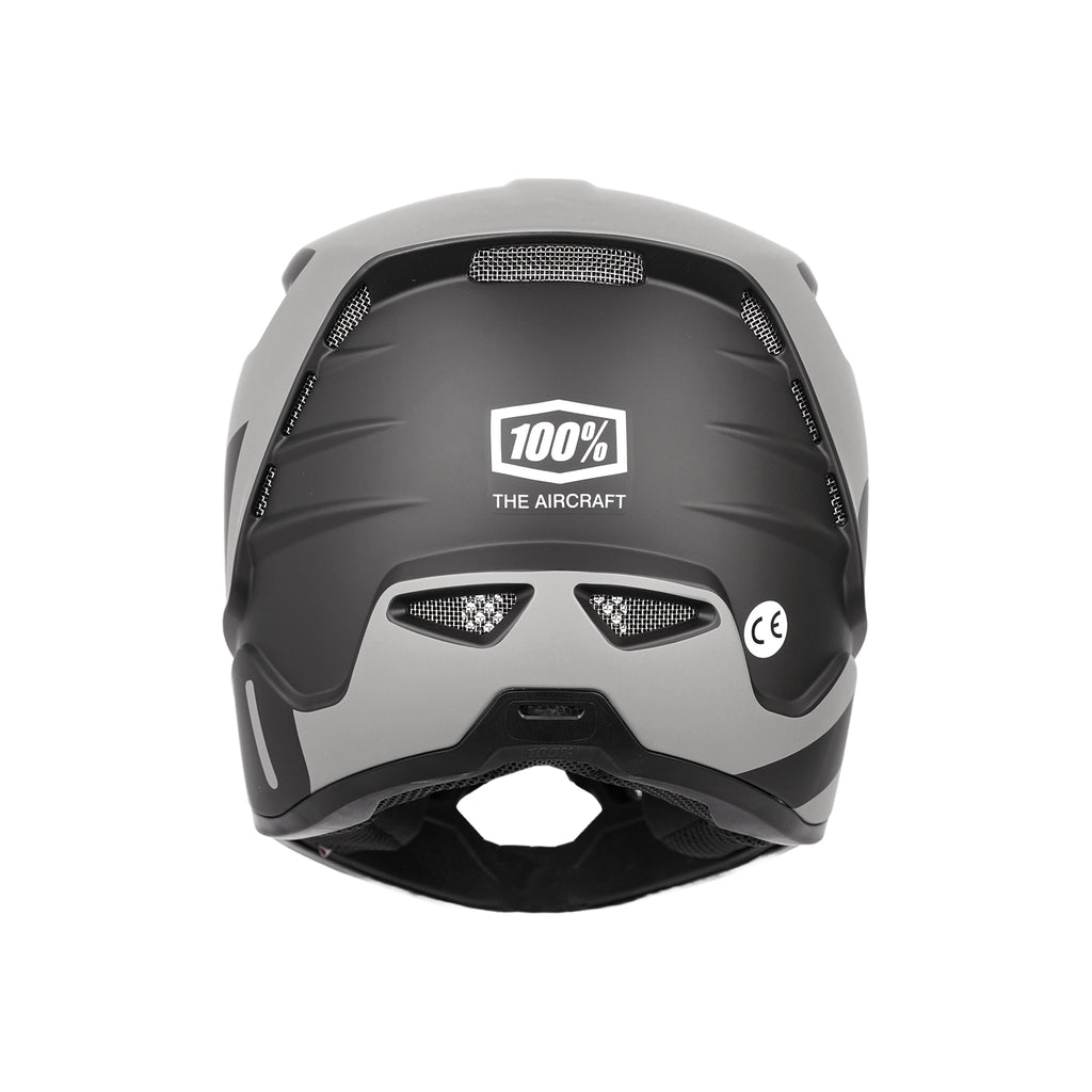 100% Aircraft Composite Downhill Helmet Lightweight, 25-Vent, Gray_4
