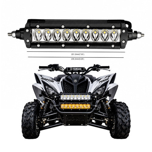 Aurora 10 Inch 75W Motorcycle LED Light Bar ALO-S1-10-D1D1 - 860519