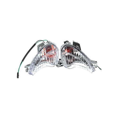 FRONT TURN SIGNAL INDICATOR CLEAR BLINKER LIGHTS PAIR_1
