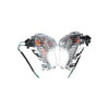 FRONT TURN SIGNAL INDICATOR CLEAR BLINKER LIGHTS PAIR_4
