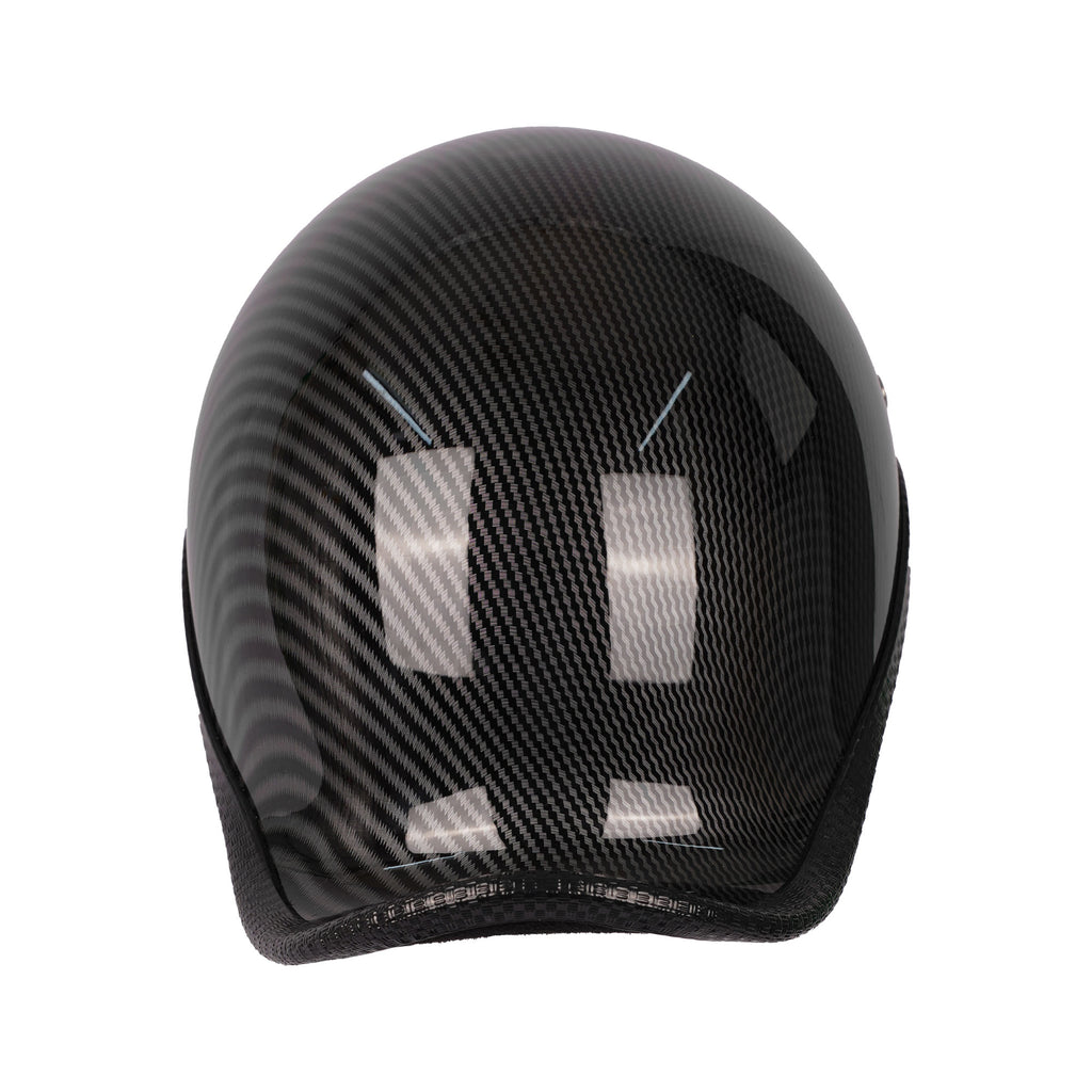 DOT & ECE Certified Carbon Fiber Open Face Half Helmet for Adults_5