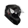 SMK Gullwing Solid Flip Up Motorcycle Helmet Gloss Black GL 200_5