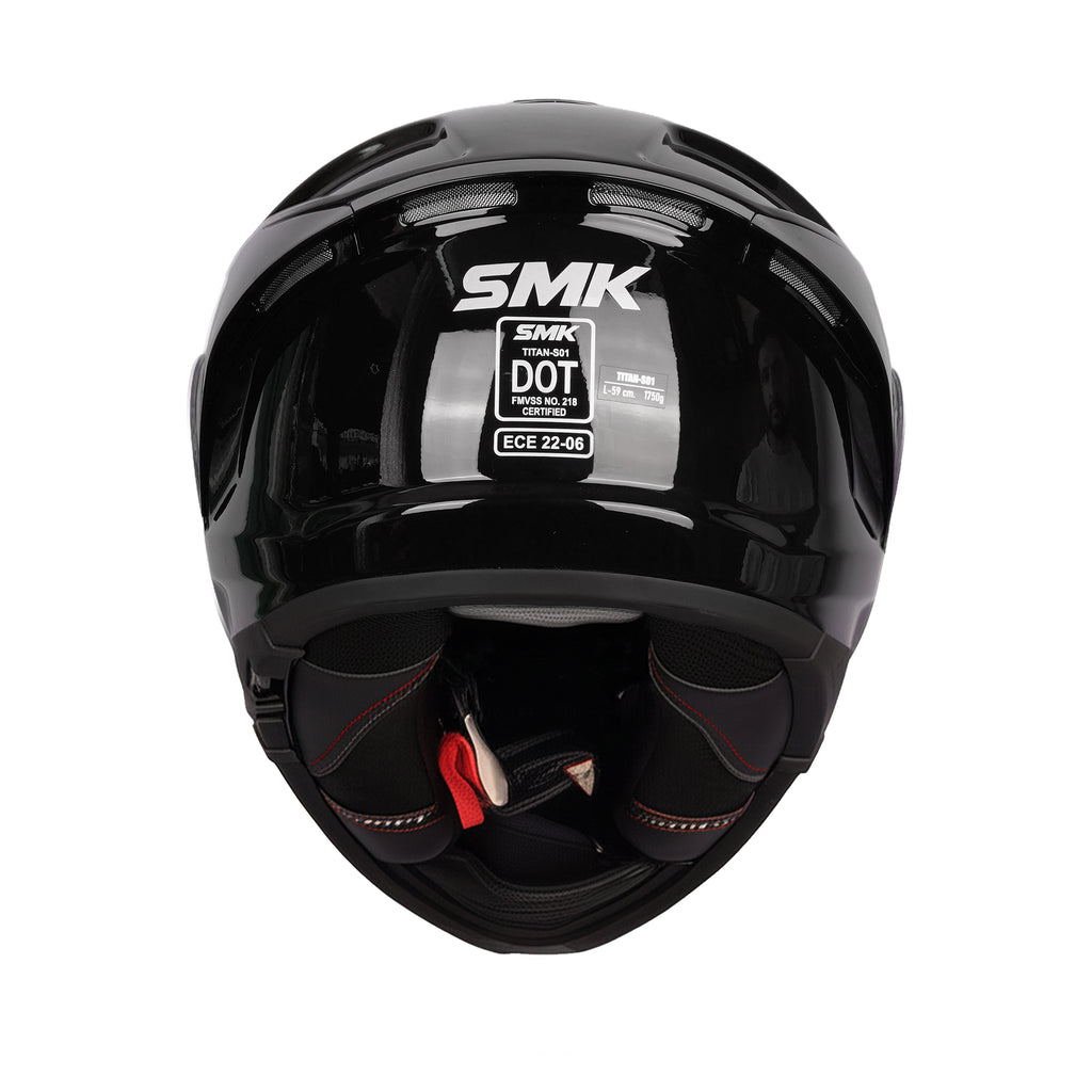 SMK Titan Solid GL 200 Full Face Motorcycle Helmet with Premium Fiber_5