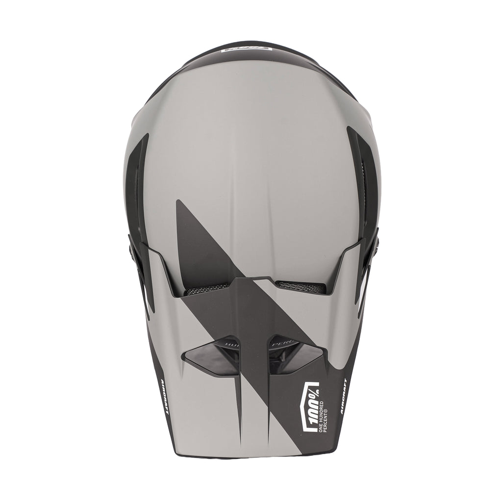 100% Aircraft Composite Downhill Helmet Lightweight, 25-Vent, Gray_5