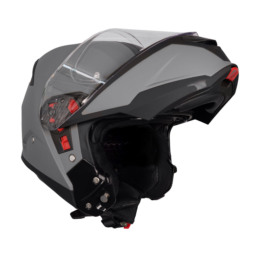 SMK Gullwing Solid MA 600 Flip Up Motorcycle Modular Helmet_5
