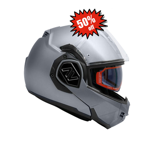 LS2 Full Face Modular Helmet FF906 Advant Solid Matt Titanium, 609246