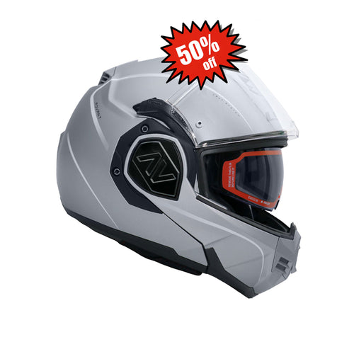 LS2 Full Face FF906 Advant Special Modular Helmet Matt Silver - 609251