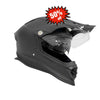 خوذة IBK Off Road Motorcycle Motocross مع زجاج وأسود غير لامع - 835610