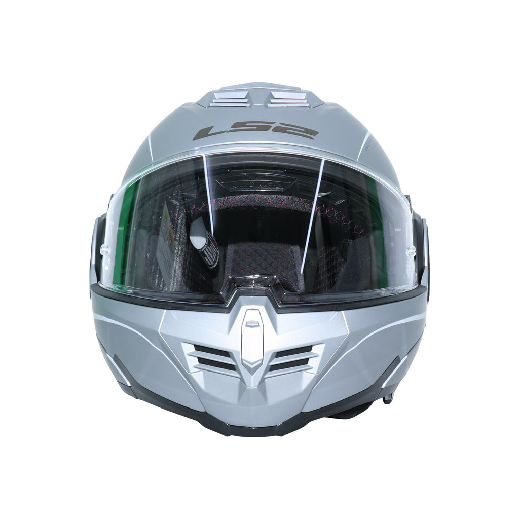 LS2 Full Face FF906 Advant Special Modular Helmet Matt Silver_4