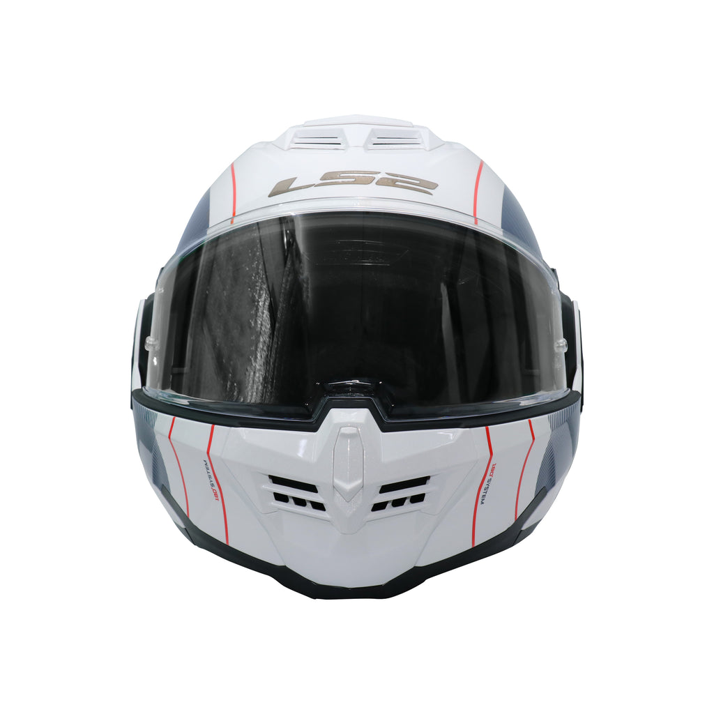 خوذة LS2 كاملة الوجه FF906 Advant Cooper، أبيض وأزرق - 609253
