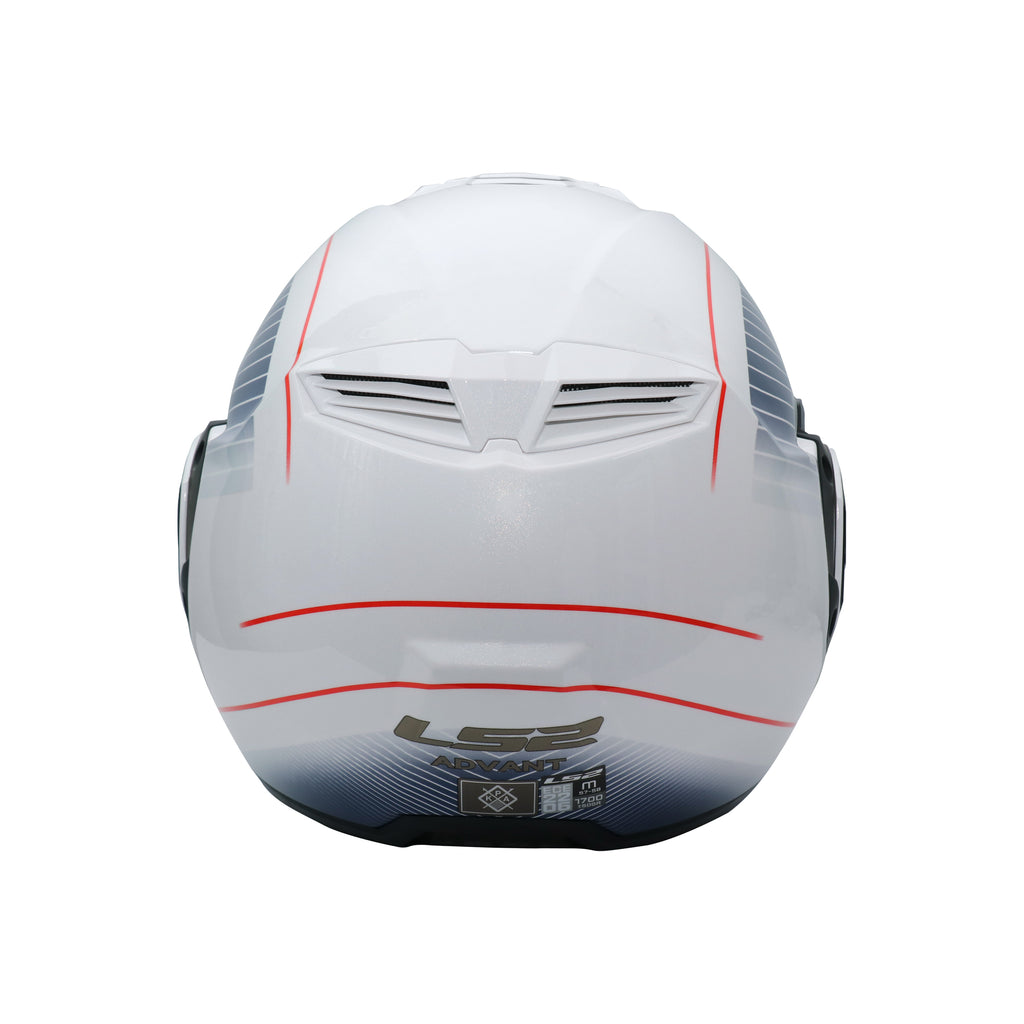 خوذة LS2 كاملة الوجه FF906 Advant Cooper، أبيض وأزرق - 609253