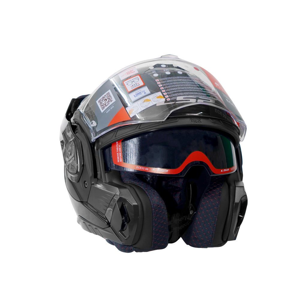 خوذة LS2 FF901 ADVANT X سوداء لامعة صلبة - 609260