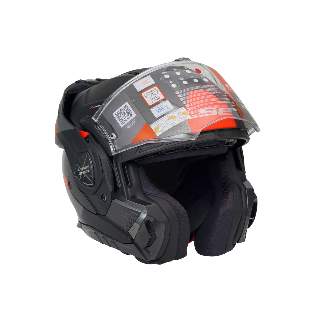   خوذة LS2  FF901 أدفانت إكس اوبليفين متعددة الوظائف، لون أسود وتيتانيوم وأحمر - 609274