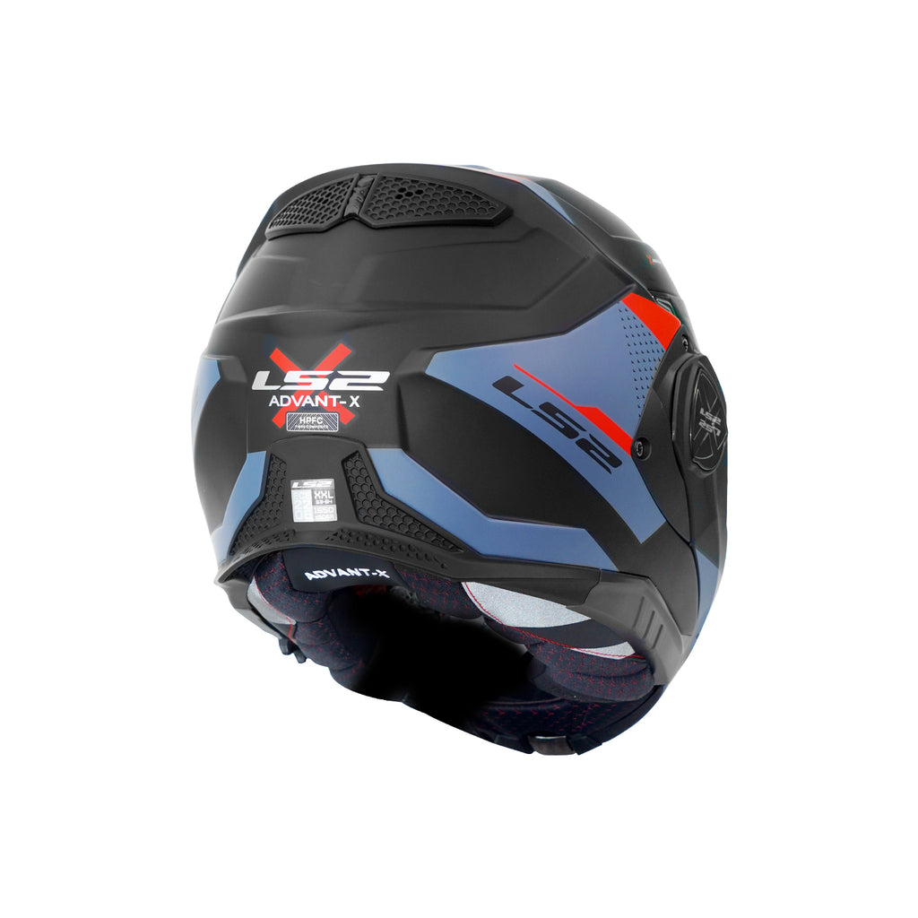 خوذة LS2  FF901 أدفانت إكس اوبليفين بلون اسود مطفي وازرق  وأحمر -  609276
