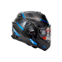 LS2 FF901 ADVANT X SPECTRUM BLACK TITAN.BLUE MODULAR HELMET- 609277