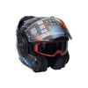 خوذة LS2 FF901 ADVANT X SPECTRUM BLACK TITAN.BLUE MODULAR HELMET - 609277