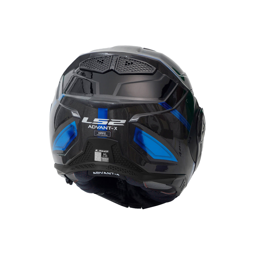 خوذة LS2 FF901 ADVANT X SPECTRUM BLACK TITAN.BLUE MODULAR HELMET - 609277