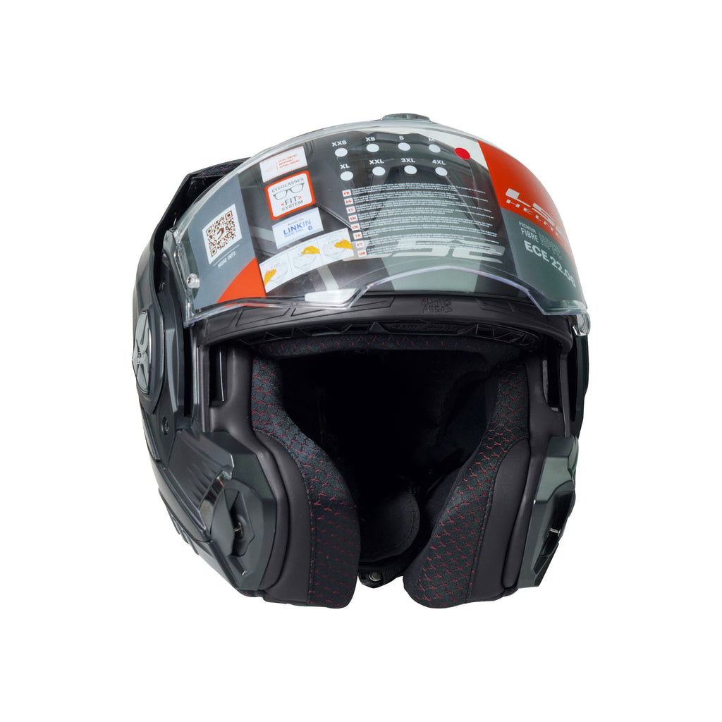 خوذة ال إس تو FF901  أدفانت إكس متريك مودولار (قابلة للطي) بلون التيتانيوم المطفي، - 609278 