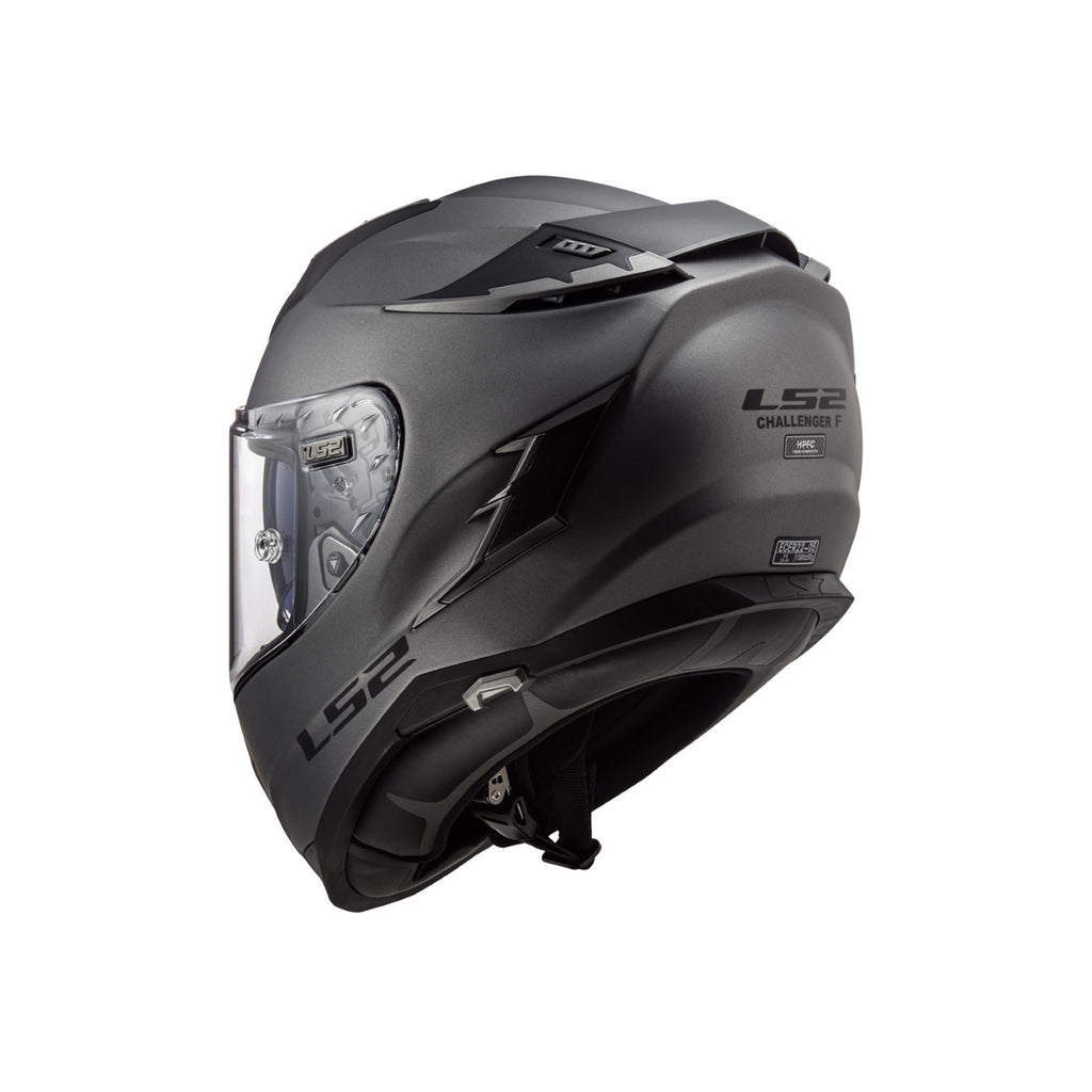 خوذة  LS2 FF327 Challenger السياحية الفاخرة لكامل الوجه باللون رمادي ناردو سوليد - 609288