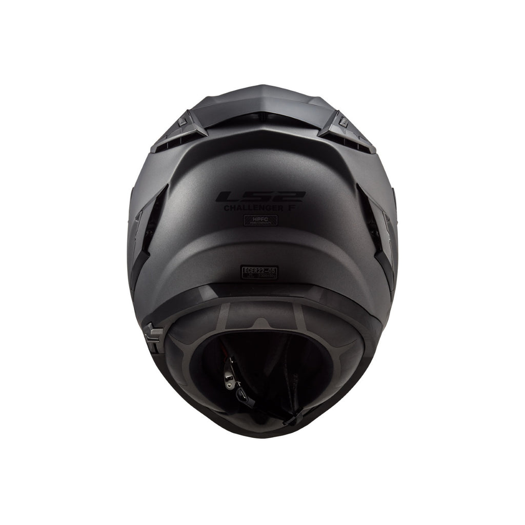 خوذة  LS2 FF327 Challenger السياحية الفاخرة لكامل الوجه باللون رمادي ناردو سوليد - 609288