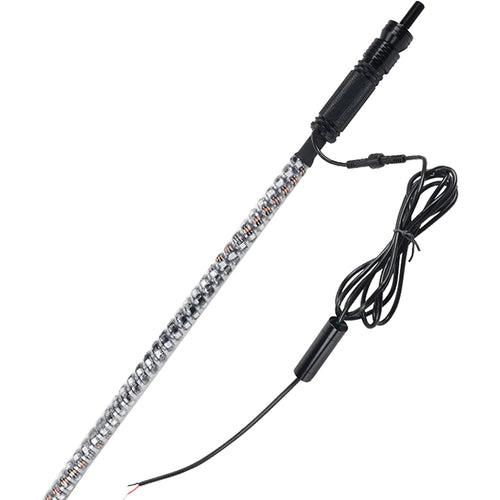 شريط إضاءة LED RGB مع جهاز تحكم عن بعد للهوائي  بالشكل الحلزوني الملفوف  ملون من WRAPPED DREAM COLOR بارتفاع 4 أقدام - 100335