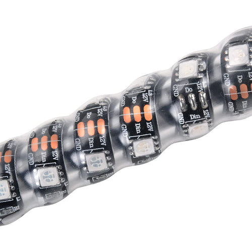 شريط إضاءة  الهوائي بالشكل الحلزوني الملفوف LED RGB  مع خاصية التحكم عن بعد بالوان متعددة - 100336