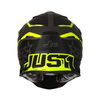JUST1 J39 Stars Black Fluo Yellow Titanium Full Face Helmet for Bike - 680002-4