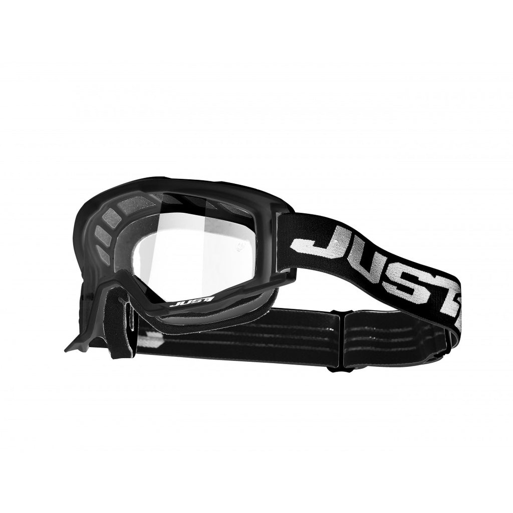JUST1 Motorcycle Goggles Glasses Clear Black _3