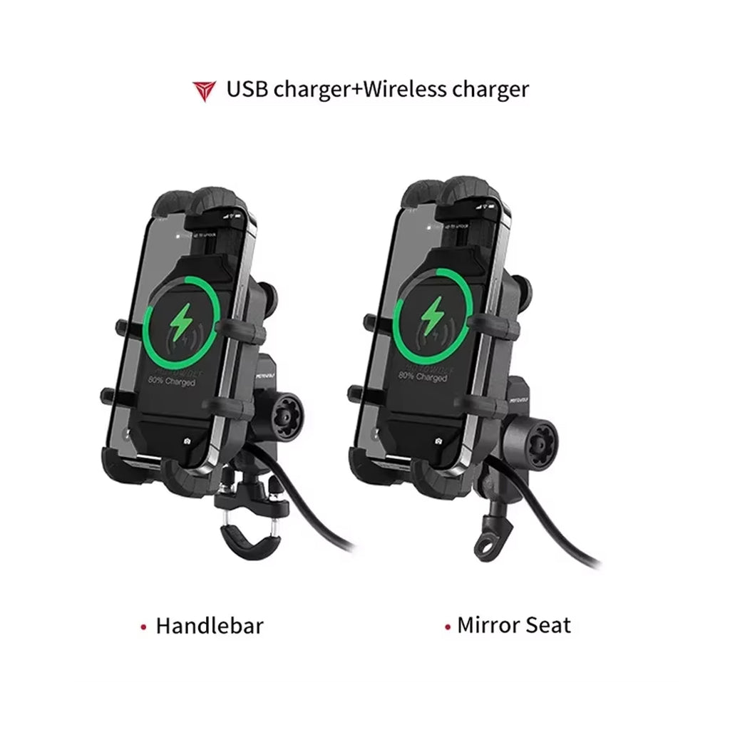 Motorcycle Universal Phone Holder Anti-Vibration Mount Without Charger_8