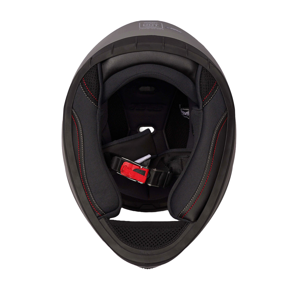 SMK Bionic Adult Solid MA 600 Full Face Helmet Matte Nardo Gray_6